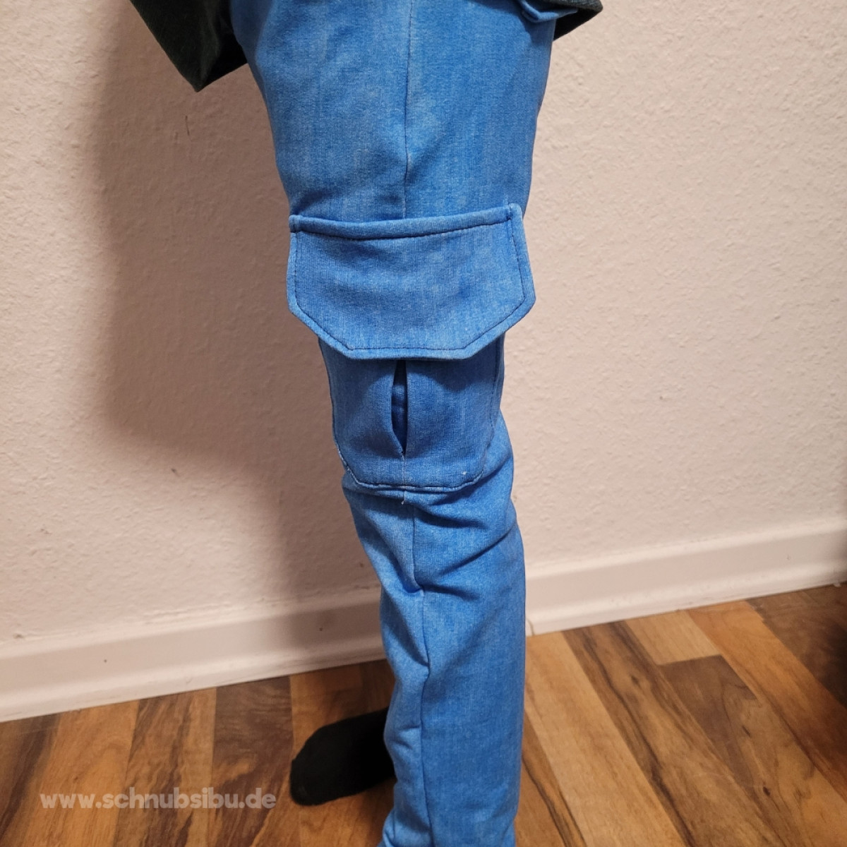 French Terry Denim New Collection blau